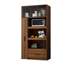 70.87" Tall Kitchen Pantry Cabinet with Multi-Tier Pull-Out Shelf by HouseOfZazla
