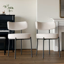 Mid-Century Modern Dining Chair With Curved Backrest by Unique Piece Furniture
