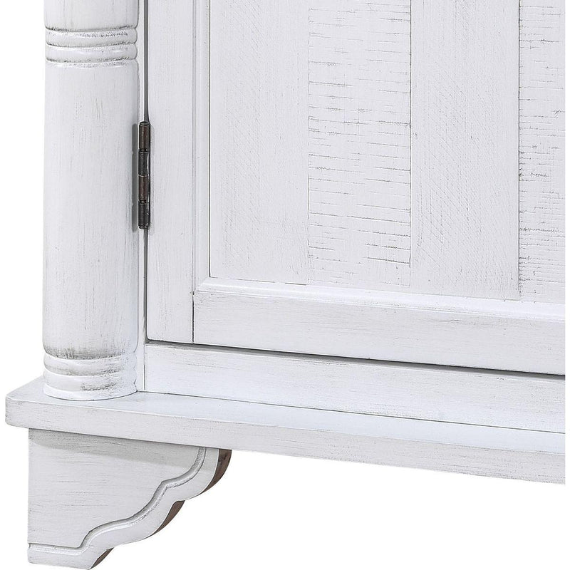 40" Console Table with Storage Shelf, Retro Entryway Table with Adjustable Storage Shelf, Sofa Couch Table for Hallway, Entry Way, Living Room, Foyer, Antique White