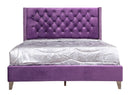 Upholstered Nailhead Trim Chic Bed by Unique Piece Furniture