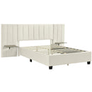 Upholstered Platform Bed With Big Headboard by Unique Piece Furniture