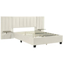 Upholstered Platform Bed With Big Headboard by HouseOfZazla