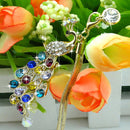 Peacock Crystal Dust Plug for 3.5mm Phone Jack