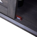 Elegant Sideboard With 2 Acrylic Mirrored Doors, Adjustable Shelf Storage by HouseOfZazla