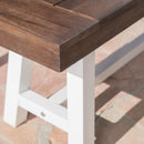 Tranquilizer - Outdoor Acacia Wood Bench With Slat Panel Design