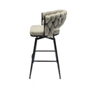 Bar Stool 360 Swivel With Back Footrest by HouseOfZazla