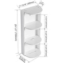 Bathroom Wall Mounted Storage Rack With Floating Design by HouseOfZazla