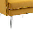 Accent Chair, Living Room Chair / leisure single sofa with acrylic feet