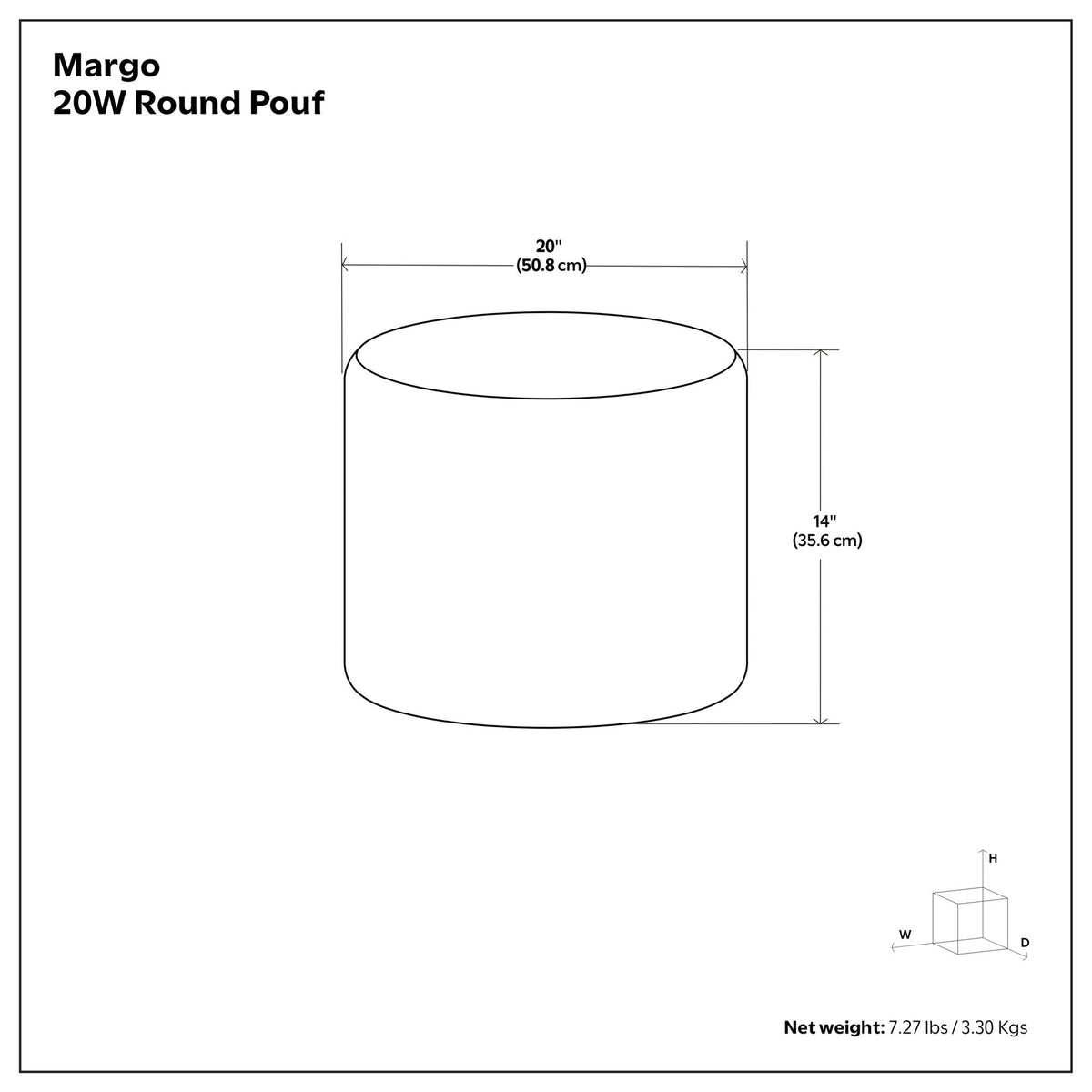 Margo - Handcrafted Round Pouf, photo 19 of 22