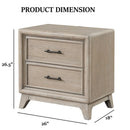 1 Piece Nightstand With Angled Feet, Dovetail Drawers, Bedroom Furniture - Oak by HouseOfZazla