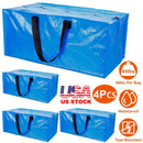 Moving Bags Heavy Duty Storage Totes - Blue 4 Pack by LJGDeals