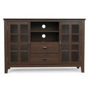Artisan - Tall TV Media Stand - Natural Aged Brown
