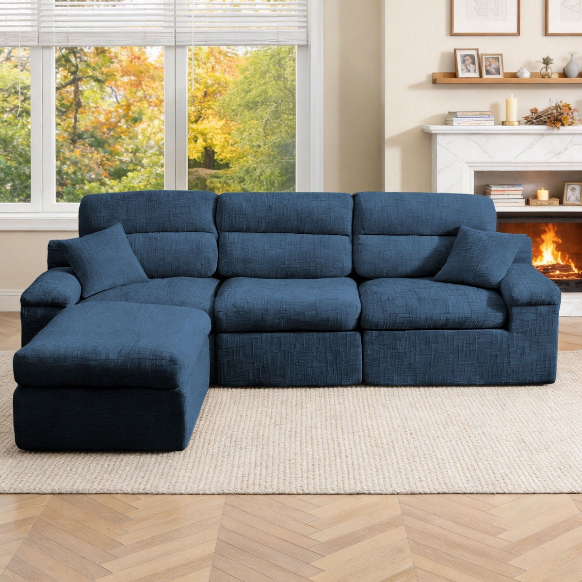 Corner Chaise Sofa With High Backrest, photo 15 of 16