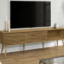 TV Stand, 72 Inch, Media Entertainment Center, Storage Cabinet, Console, Storage Shelves, Contemporary & Modern - Walnut by Unique Piece Furniture