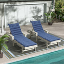 2PCS Outdoor Lounge Chair Cushion Replacement Set - Navy Blue by HouseOfZazla