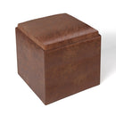 Rockwood - Upholstered Cube Storage Ottoman With Tray by Unique Piece Furniture