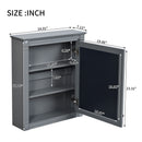 Wall Mounted Bathroom Storage Cabinet With Mirror, Medicine Cabinet With Height Adjustable Shelf by HouseOfZazla