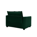 Modern Classic Fabric Single Chair Deep Seat Sofa With Pillow by HouseOfZazla