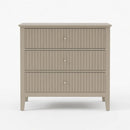Fluted 3 Drawer Nightstand With Soft Close Slides by HouseOfZazla