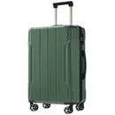 Lightweight Durable ABS Hardshell Luggage - 24-Inch (Green)