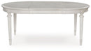 Montelaine - Oval Dining Room Extension Table - Antique White