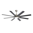 Ceiling Fan With Dimmable LED Light, 8 Blades, Reversible DC Motor, Remote Control by HouseOfZazla
