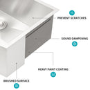 Farmhouse Kitchen Sink Stainless Steel Apron Front