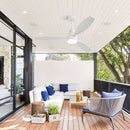 Ceiling Fan With Reversible DC Motor, LED Light, Solid Blades, Remote Control by Unique Piece Furniture