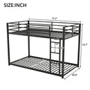 Metal Bunk Bed, Low Bunk Bed With Ladder by Unique Piece Furniture