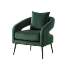 Open Back Accent Chair, Round Sofa Lounge Armchair by Unique Piece Furniture