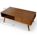 Caroline - Coffee Table - Walnut Brown by HouseOfZazla