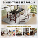 5 Piece Counter Height Dining Set, Bar Table With 4 Upholstered Chairs by HouseOfZazla