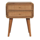 Close Knit 2 Drawer Nightstand - Oak by Unique Piece Furniture