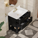 James Martin Lucian 36" Single Bathroom Vanity, Carbon Oak
