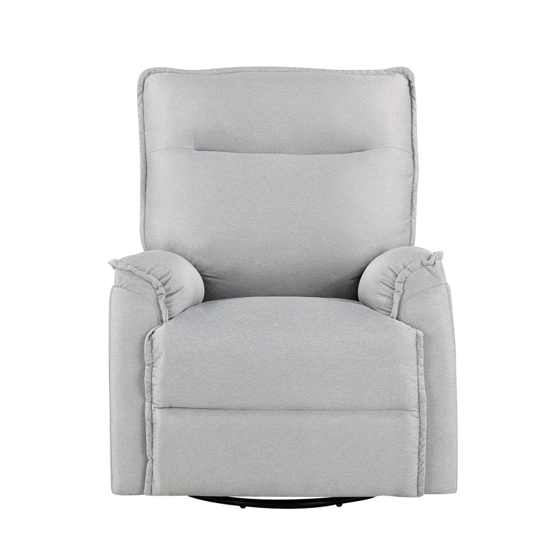 360 Degree Swivel Recliner Manual Recliner Chair Theater Recliner Sofa for Living Room, Grey