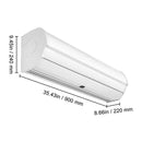 36" Commercial Indoor Air Curtain Super Power 2 Speeds 900CFM by HouseOfZazla