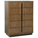 Moraga - 5 Drawer Chest Of Drawers - Ash Brown by HouseOfZazla