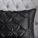 7 Piece Tufted Comforter Set Black California King