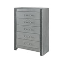Lorenzo - Chest With Hidden Jewelry Compartment And Bar Handle - Silver by HouseOfZazla