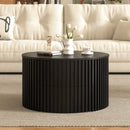 Round Lift Top Coffee Table With Hidden Storage For Living Room by HouseOfZazla