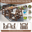 Patio Bar Set With Ergonomic Chairs by HouseOfZazla