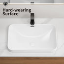 Undermount Bathroom Sink, Vessel Basin For Vanity Countertop - Milk White by HouseOfZazla
