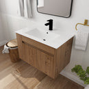 30 Inch Bathroom Vanity With White Ceramic Basin and Adjust Open Shelf (KD-PACKING)