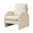 Modern Sherpa Upholstered Accent Chair, Comfortable Living Room Armchair, Lounge Chair For Bedroom, And Office by HouseOfZazla