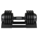 52Lbs Adjustable Dumbbell Steel And Plastic - Black by HouseOfZazla