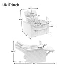 Power Motion Recliner Electric Power Recliner With USB Charging Port, Hidden Arm Storage, Convenient Cup Holder And tooth Speaker by Unique Piece Furniture