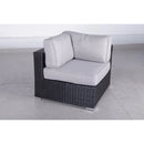 Luxurious Wicker Patio Sectional With Weather Resistant Sunbrella Cushions by HouseOfZazla