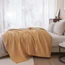 100% Cotton Waffle Weave Blanket - Mikala Collection by Great Bay Home