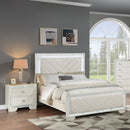 3 Piece Bedroom Contemporary Set, Bed With LED Lights And 2 Nightstands by HouseOfZazla