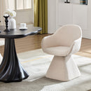 180° Rotating Accent Chair For Living Room - Beige